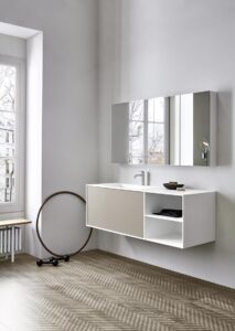 ארון עם מראה לאמבטיה